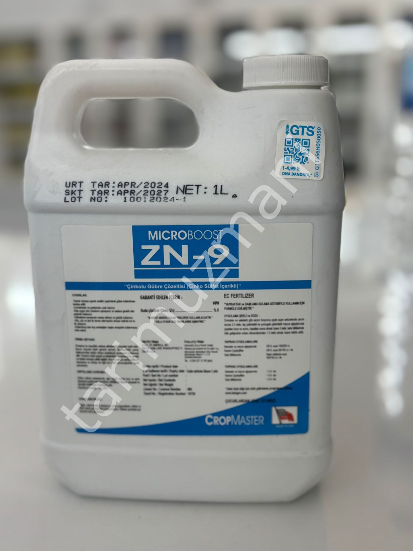 Cropmaster Microboost ZN 9 Çinko Şelatlı Gübre 20 Lt 1 LT