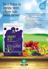 Toros Smart N 21 – DMPP Teknolojili %100 Suda Çözünebilen Azot Gübresi