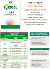 Torosol 15-30-15+TE Gübresi 25 KG | Fosfor Ağırlıklı Damlama Gübresi