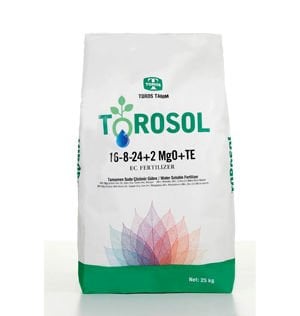 Torosol 16-8-24+TE Gübresi 25 KG | Yüksek Potasyumlu Damla Sulama Gübresi