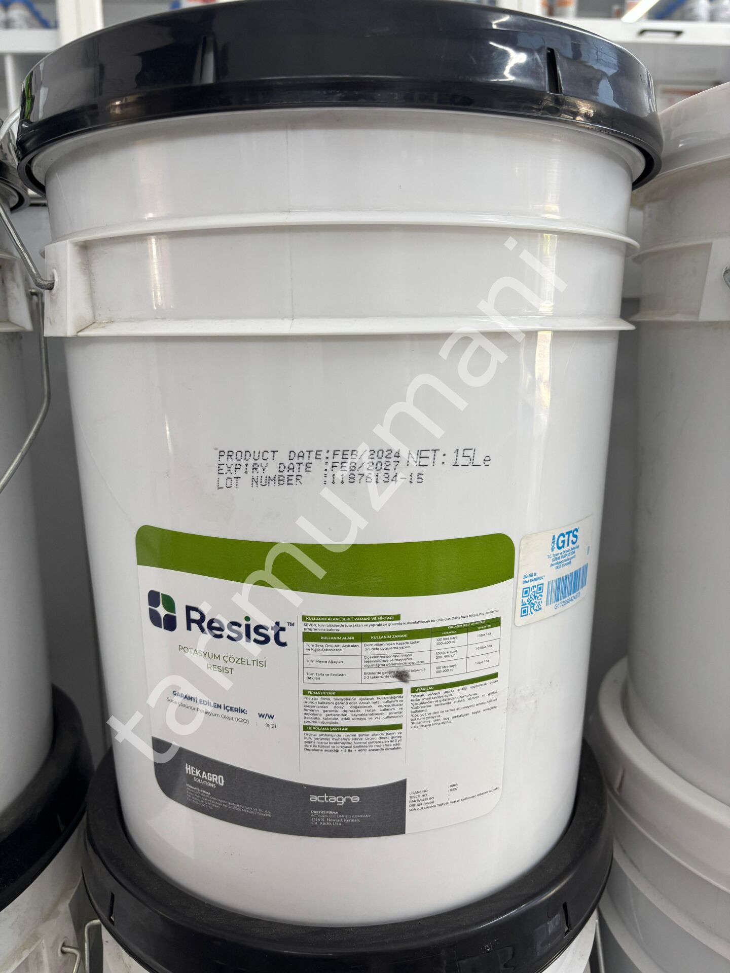 Actagro Resist™ 0-27-21 15LT Fosfor ve Potasyum Takviyesi 15 LT