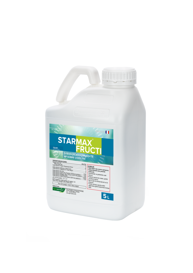 Agronutrition Starmax Fructi 3-18-0+(3CaO)+(2MgO)+TE Sıvı NP Gübre Çözeltisi