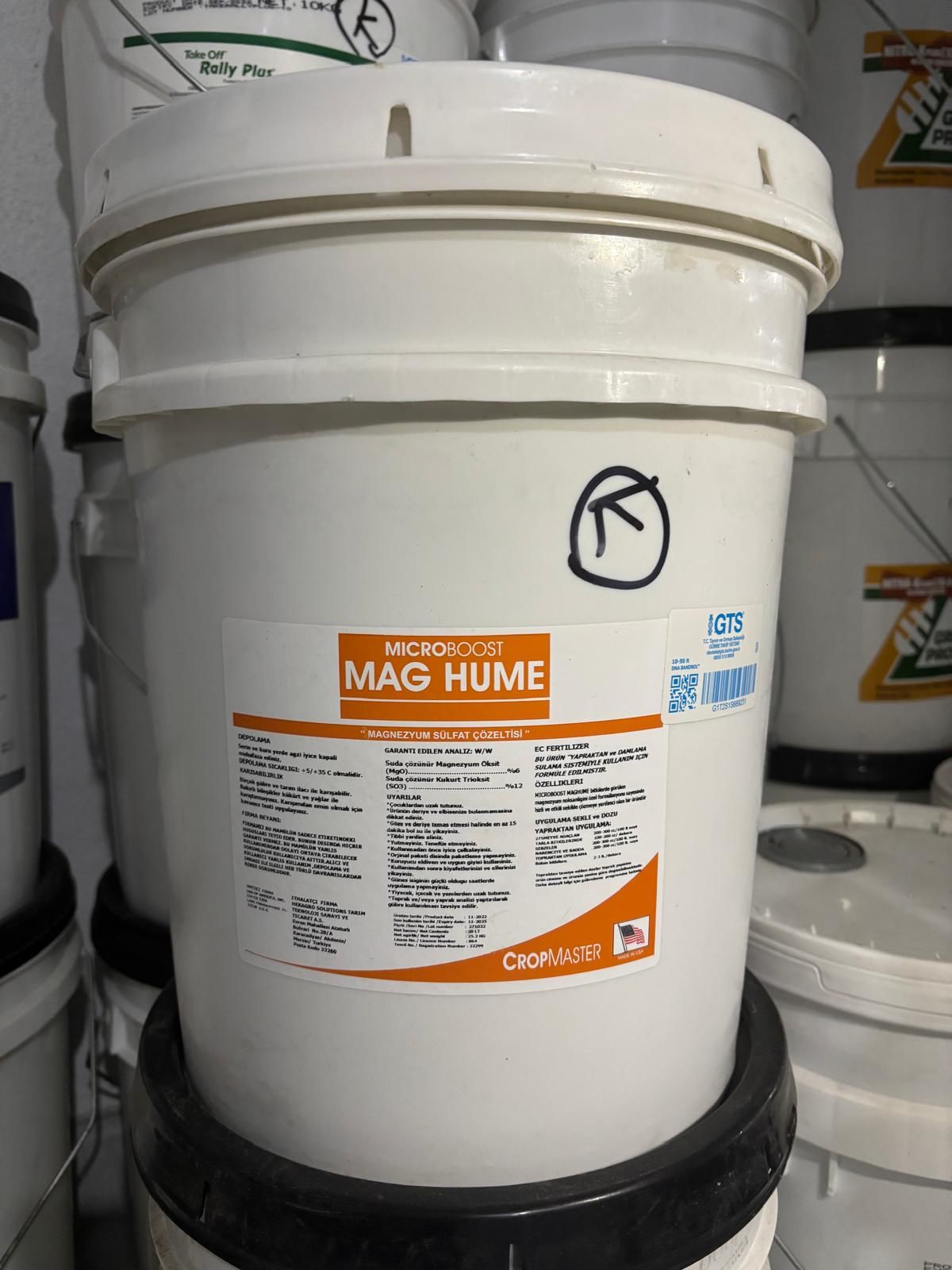 CropMaster MicroBoost Mag Hume 20 lt Magnezyum ve Kükürt Gübresi (%6 MgO + %12 SO₃)