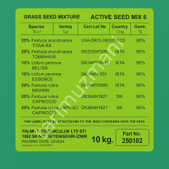 Active Seed Mix 6 Karışım Çim Tohumu 10 KG
