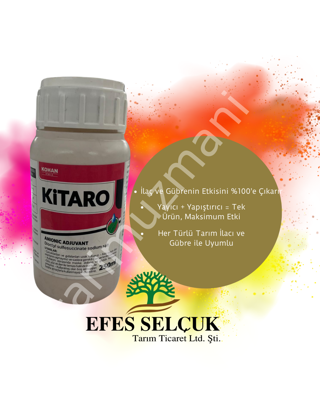 Kitaro Yayıcı-Yapıştırıcı 250 ml – Anionic Adjuvant