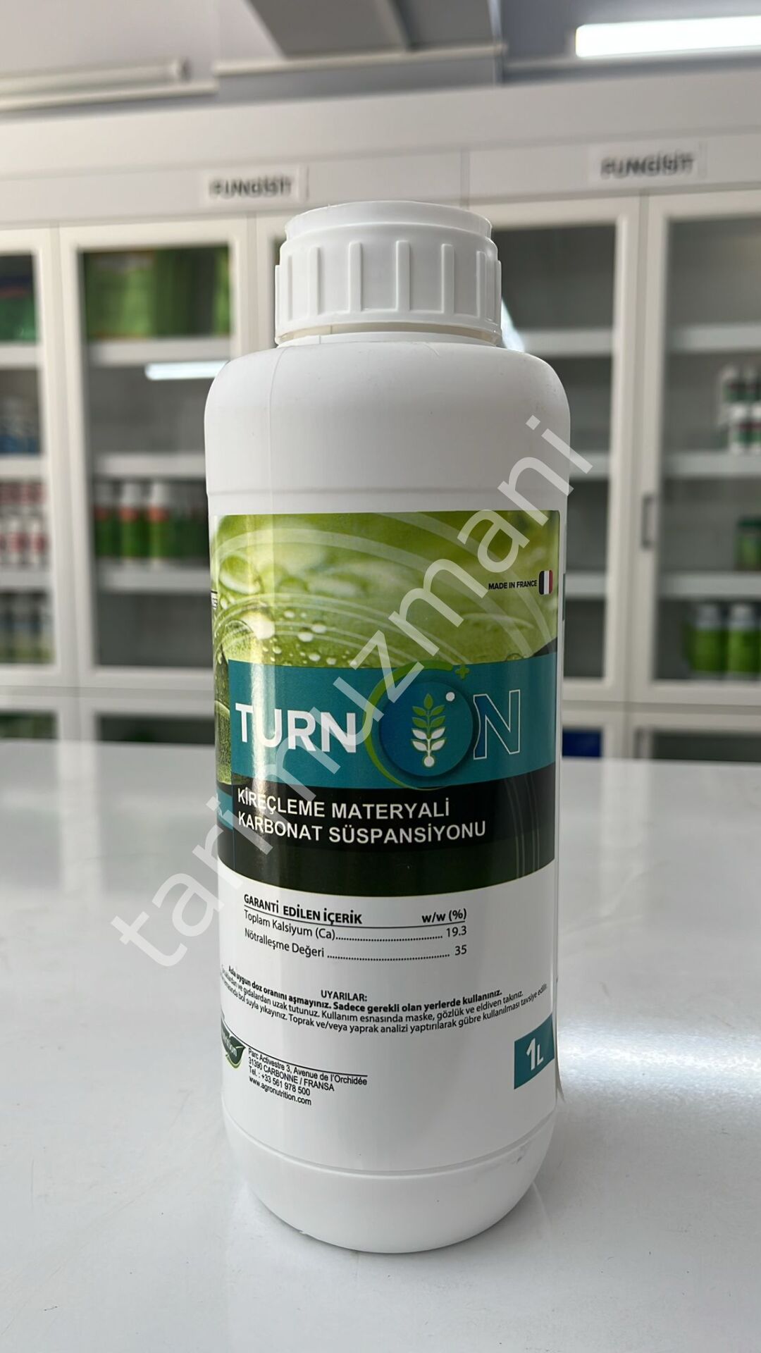 Agronutrition Turn ON Fotosentez Aktivatörü CaCO₃ (kalsiyum karbonat) Süspansiyonu