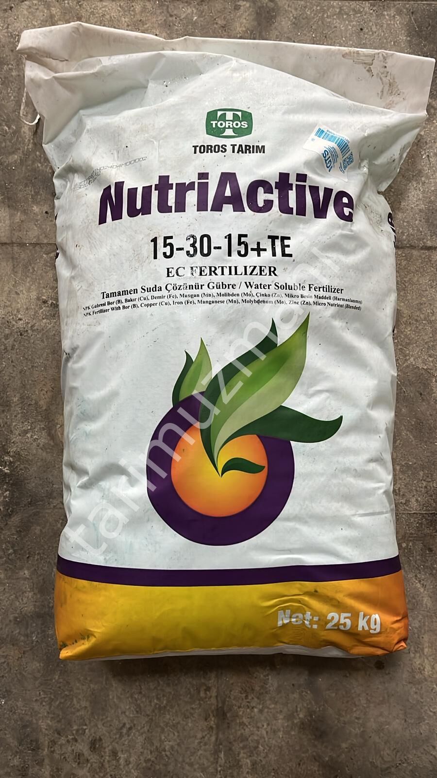 Toros Tarım NutriActive 15-30-15+TE Suda Çözünür Damlama Gübresi