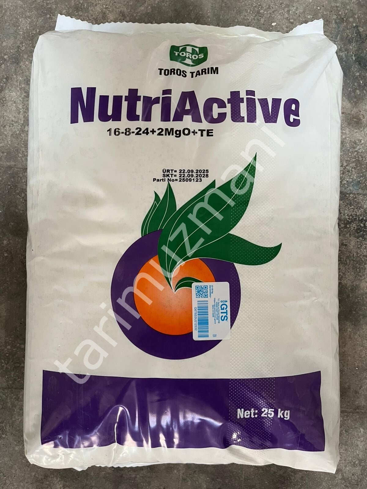 Toros Tarım NutriActive 16-08-24+TE Suda Çözünür Damlama Gübresi