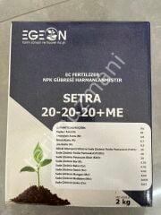 Egeon Setra 20-20-20+ME EC Fertilizer NPK Gübresi 2 Kg