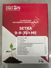 Egeon Setra 9-9-39+ME EC Fertilizer NPK Gübresi  2 Kg